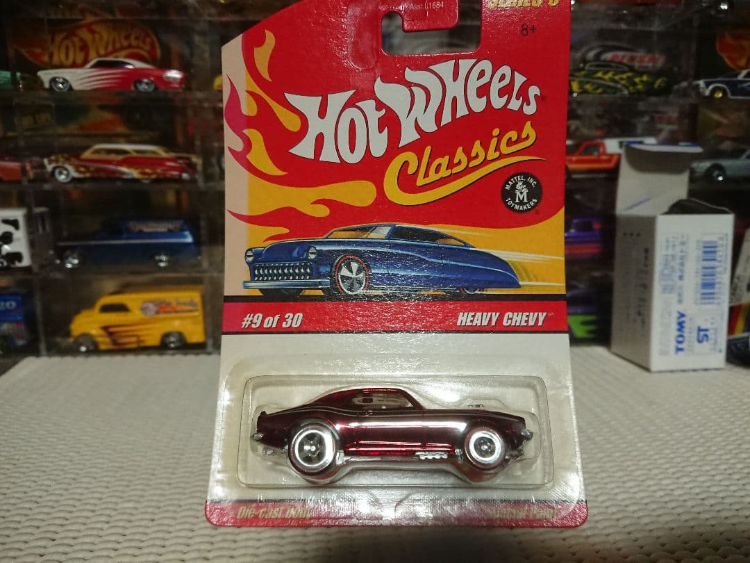 ホットウィール HEAVY CHEVY 主に台紙左、プラスチック左側劣化