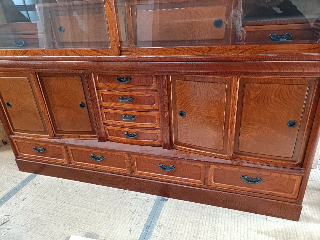 茶箪笥 木製ディスプレイキャビネット