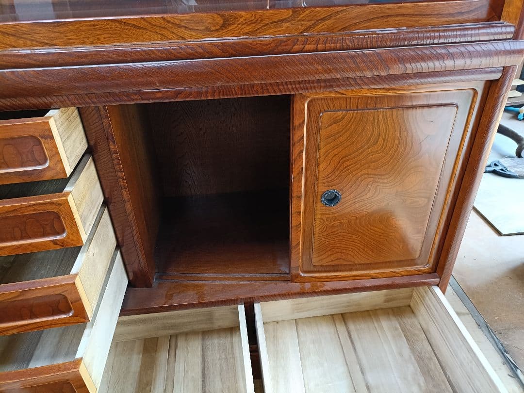 茶箪笥 木製ディスプレイキャビネット