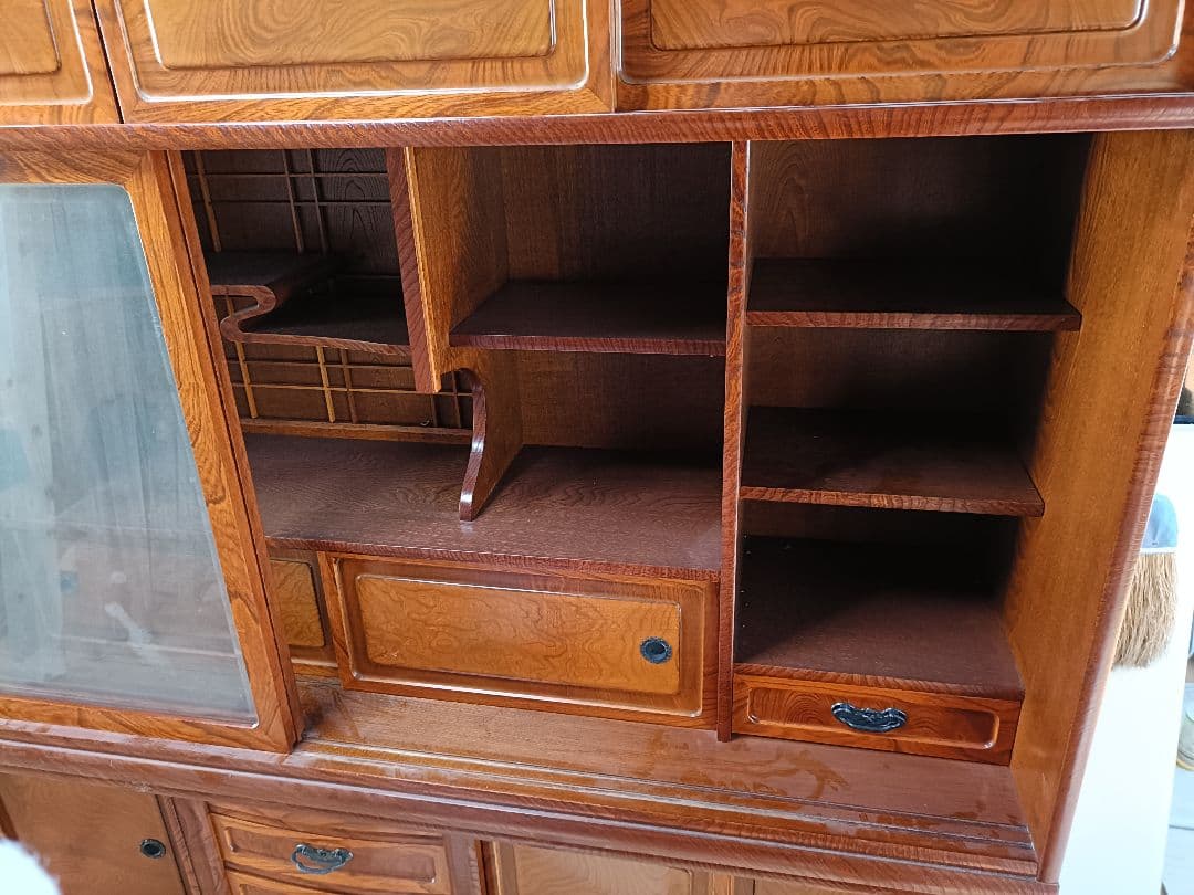 茶箪笥 木製ディスプレイキャビネット