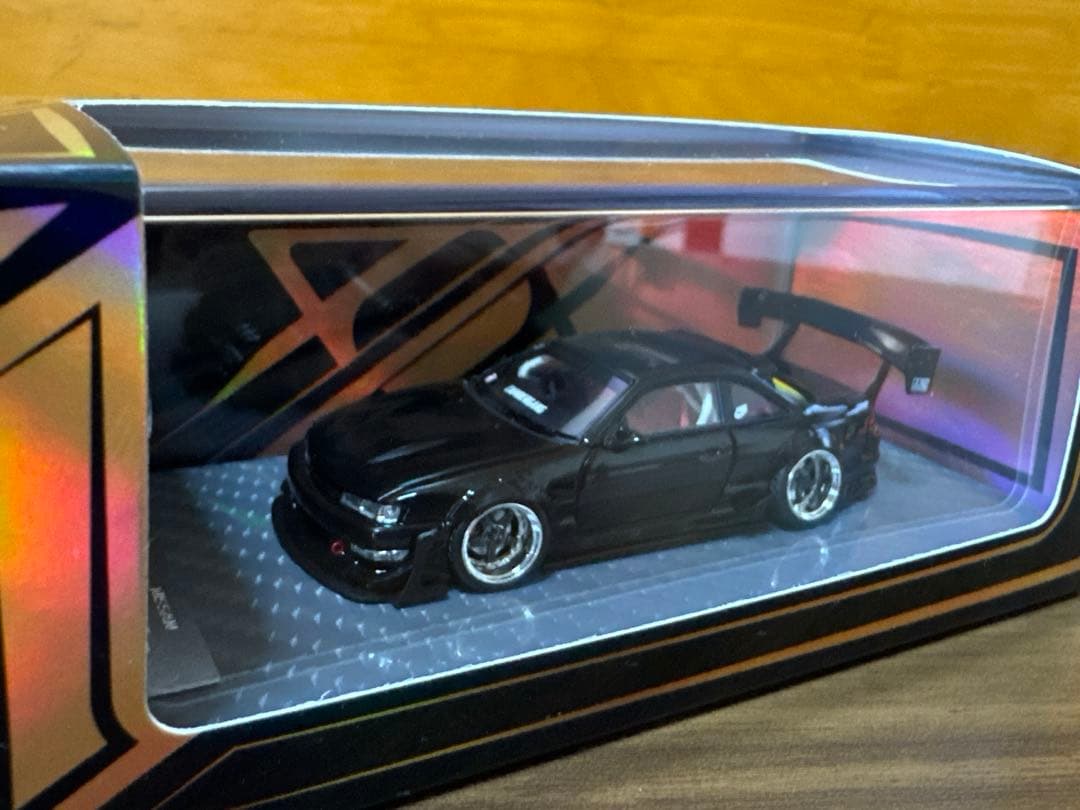 ERROR404 1/64 シルビア S14 黒　CAMBERGANG 499台