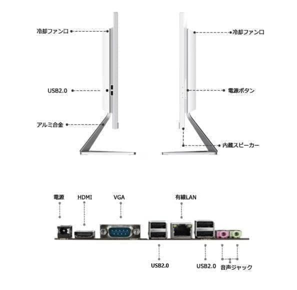 2025年発売 大人気 27型 新品 一体型PC Win11 SSD128GB
