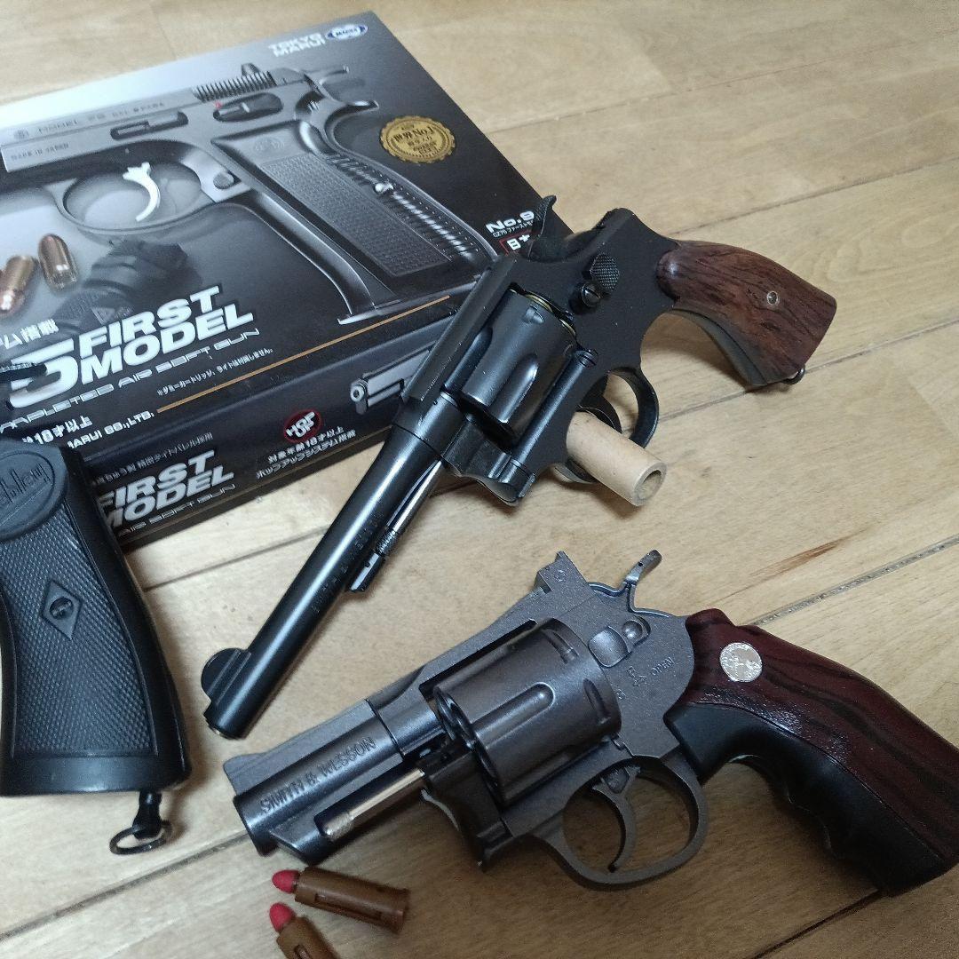 マルシンM−10-ガスガン、ウイック、スポンジ弾ウェブリーマルイトイガン。4点