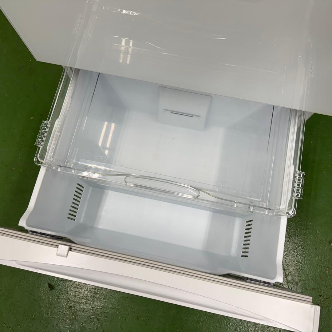 92三菱大型冷蔵庫　455L 400L強　小型　家庭用　5ドア　自動製氷　右開き