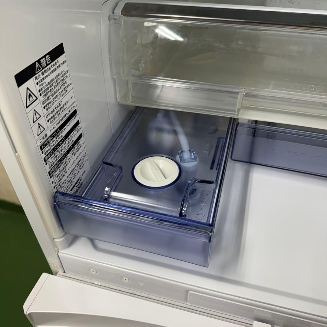 92三菱大型冷蔵庫　455L 400L強　小型　家庭用　5ドア　自動製氷　右開き