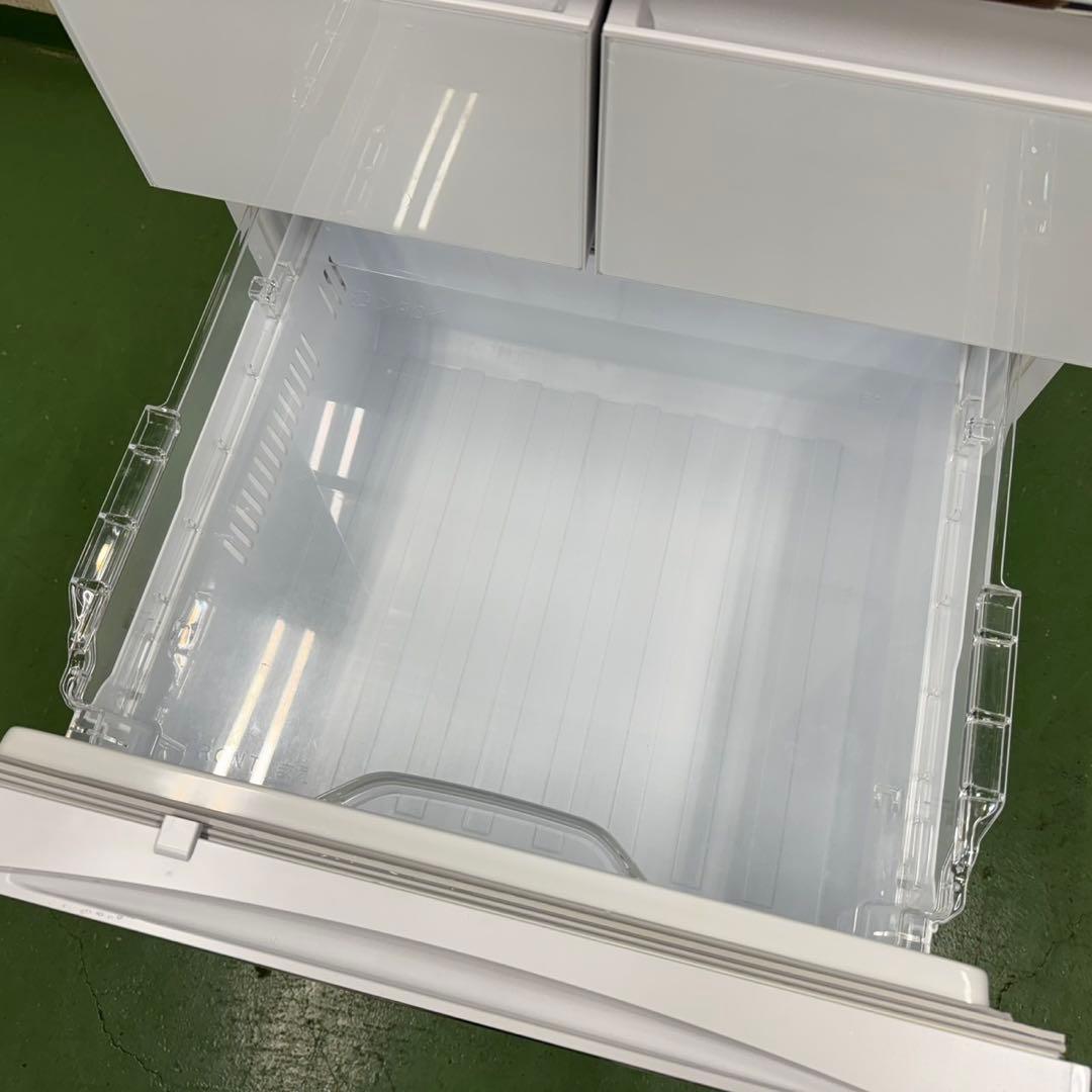 92三菱大型冷蔵庫　455L 400L強　小型　家庭用　5ドア　自動製氷　右開き