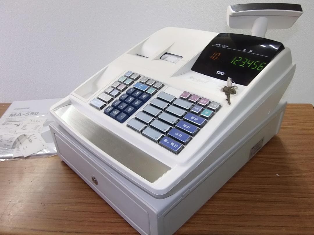 設定無料 東芝TEC MA-550 レジスター 10部門 250705