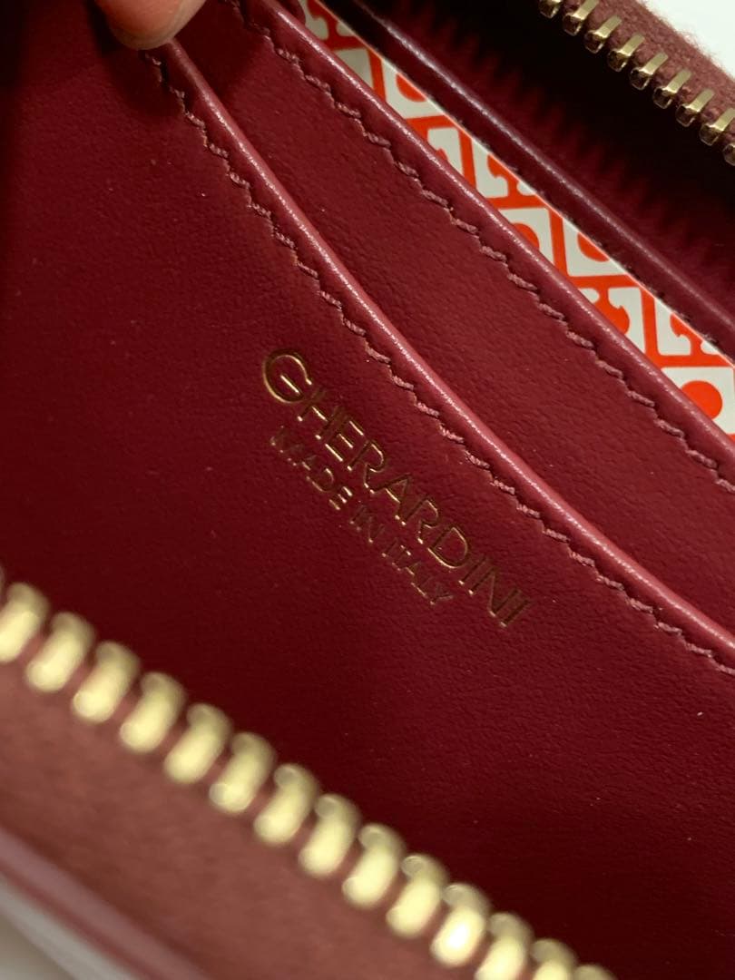 【新品未使用】GHERARDINI ワインレッド ケース　定価37400円