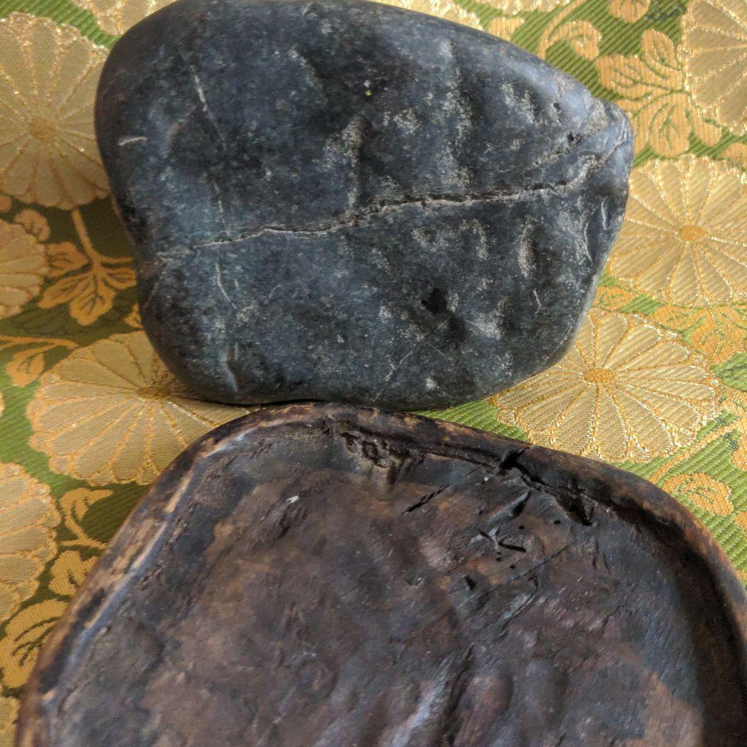 【最終価格】 水石　盆石　台座付