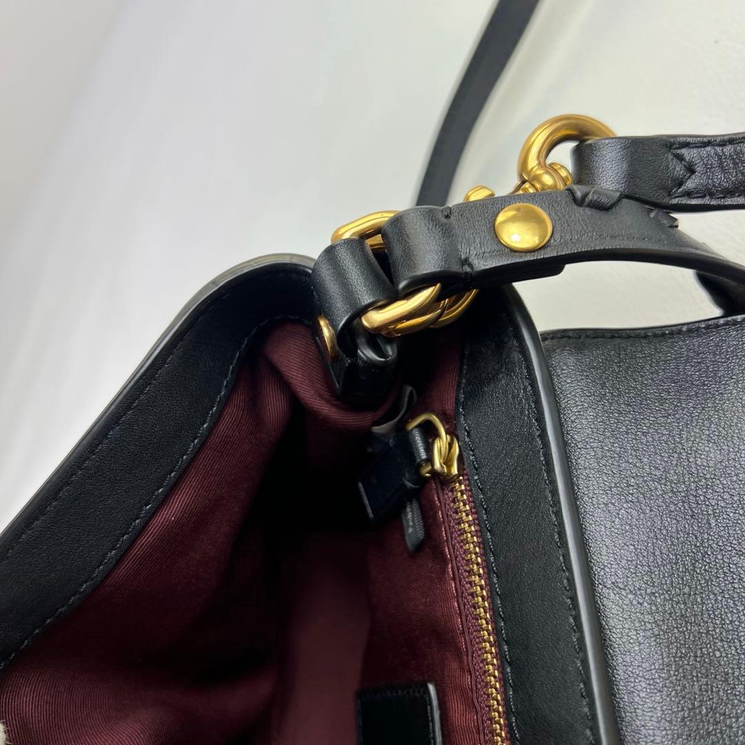 【美品✨2way】マークジェイコブス ショルダーバッグ NOHO 本革 ブラック