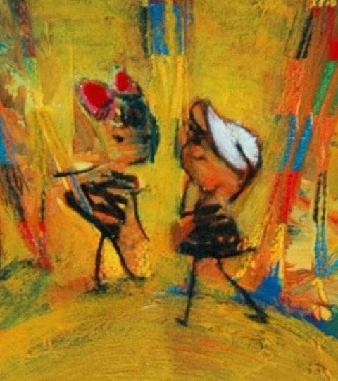 油絵 菅家令子 絵 絵画インテリア額付(黒) F4-051120 女の子ひまわり