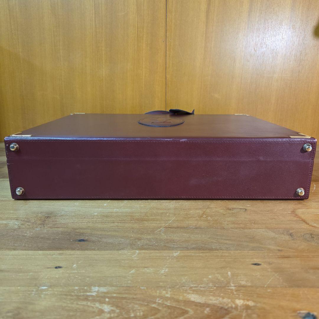 Cartierカルティエ マストライン アタッシュケース バーガンディボルドー