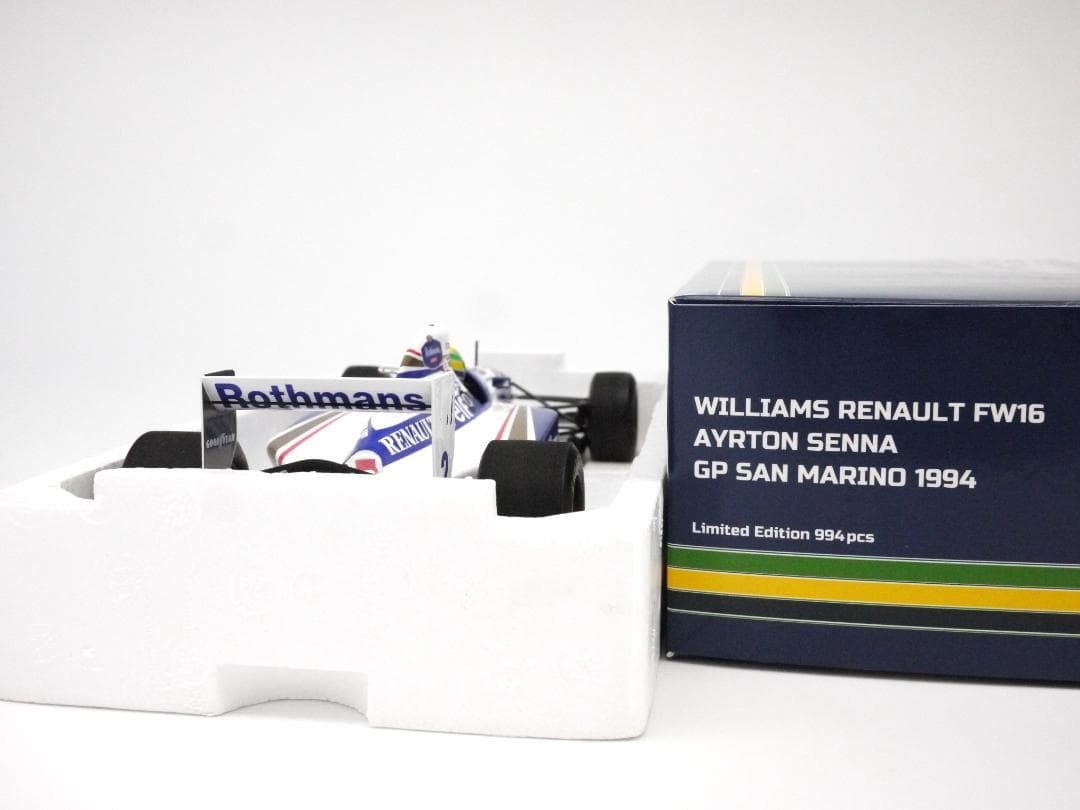 1\181/18 ウィリアムズ FW16ラストレース A.セナ PMA