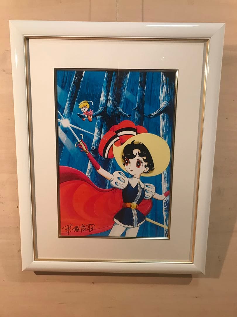 手塚治虫「戦いの時」ピエゾグラフ・キャンバス仕様　版上サイン・作品証明シール有り