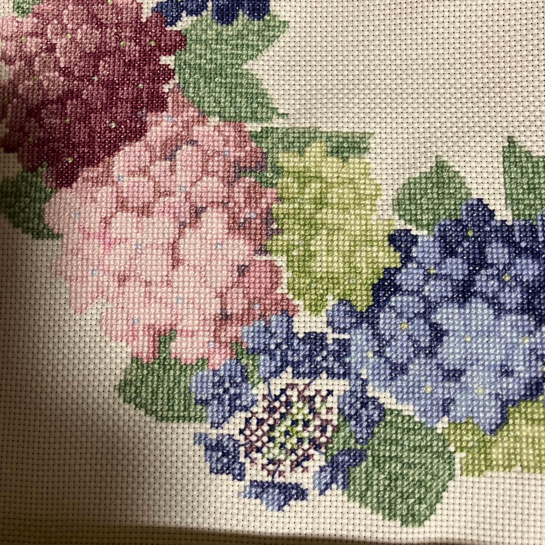 ホビーラホビーレクロスステッチ　紫陽花リース