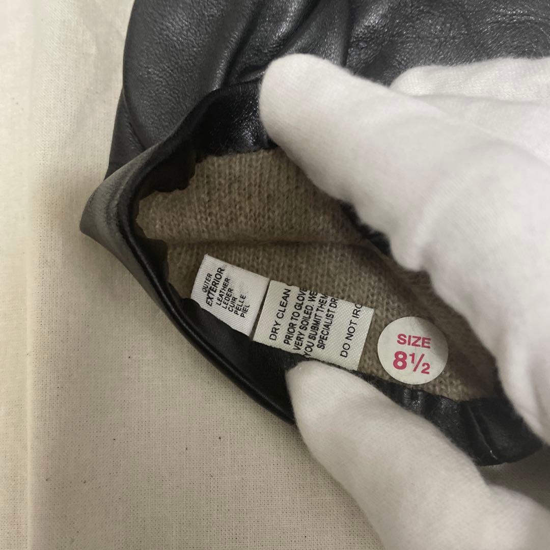 デンツ　DENTS レザー手袋 サイズ8.5 ブラック