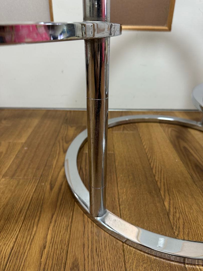 ミッドセンチュリー　丸型　ラウンドテーブル　ヴィンテージ　4段