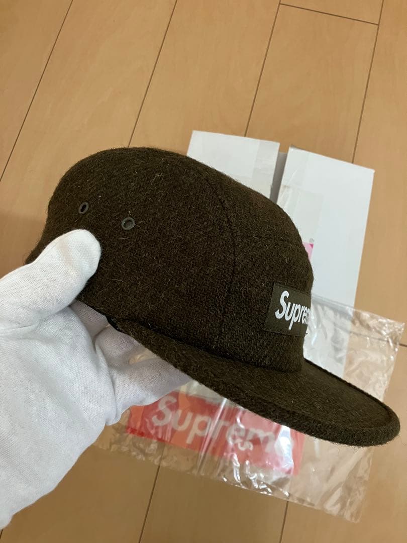 Supreme × Harris Tweed ボックスロゴ キャンプキャップ