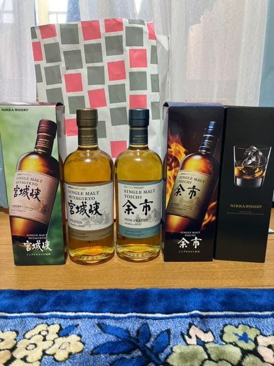 宮城峽　ピーテッド　余市　ノンピーテッド