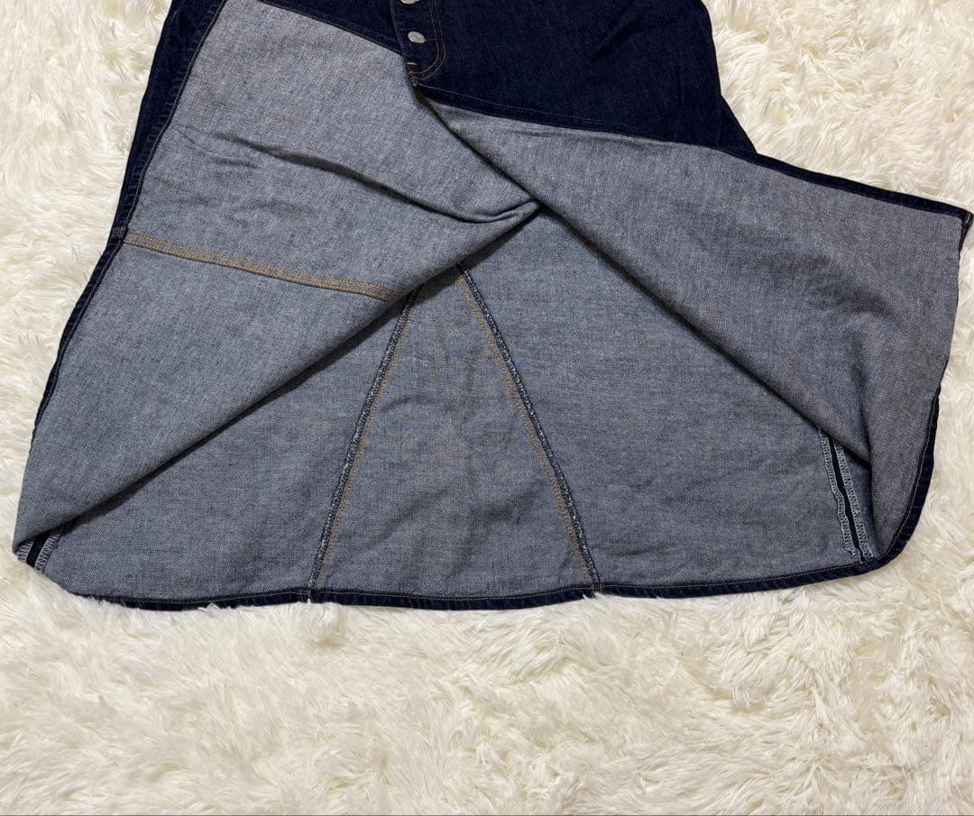 桃太郎ジーンズ　デニム　スカート　Lサイズ　児島ジーンズ SK0103