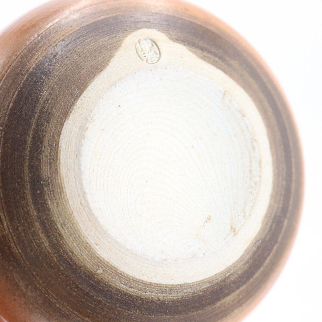 渡辺伸治作 中興名物 山雀写茶入 薩摩間道織留仕覆 茶道具 共箱　V912