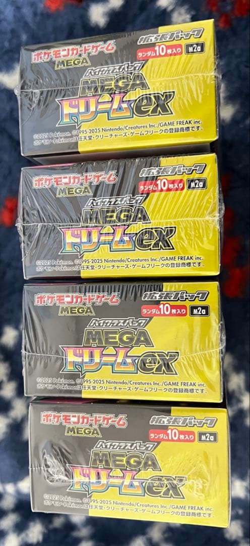 ポケモンカード MEGAドリームex 4BOX シュリンク付き　新品　未開封