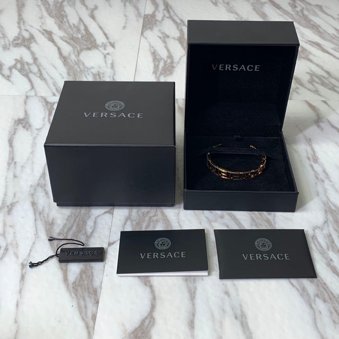 VERSACE バングル ブレスレット ゴールド イタリア製 刻印 付属品完備