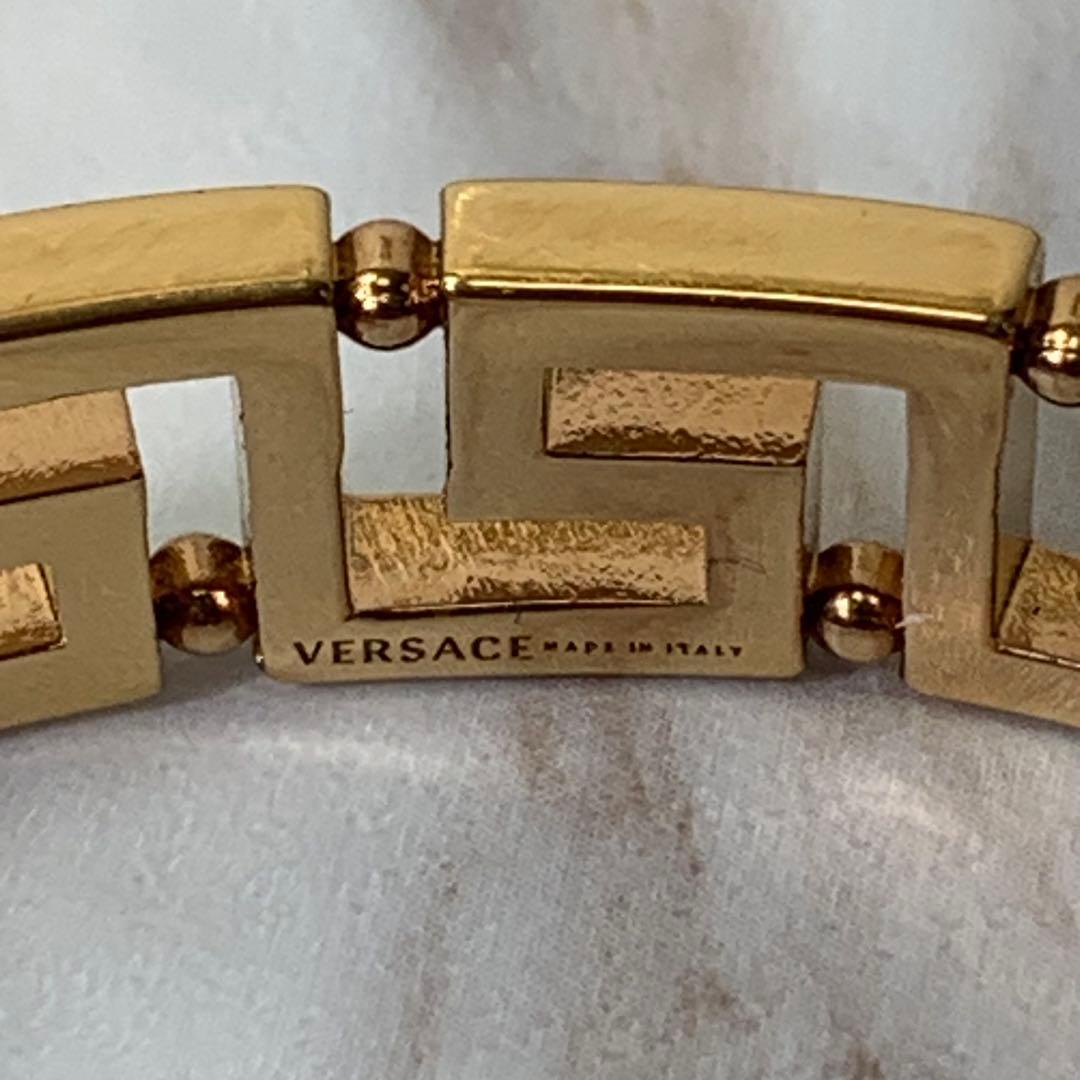 VERSACE バングル ブレスレット ゴールド イタリア製 刻印 付属品完備