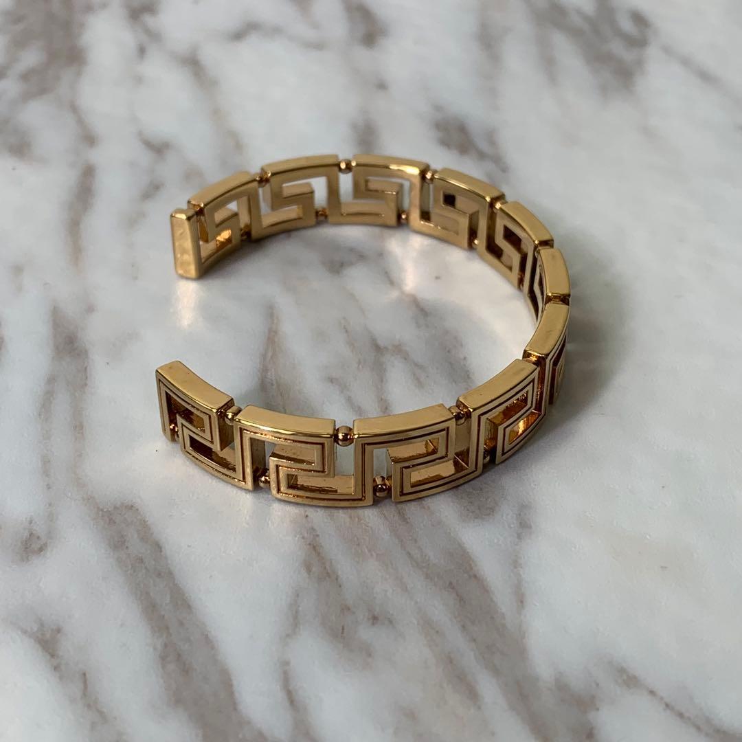 VERSACE バングル ブレスレット ゴールド イタリア製 刻印 付属品完備
