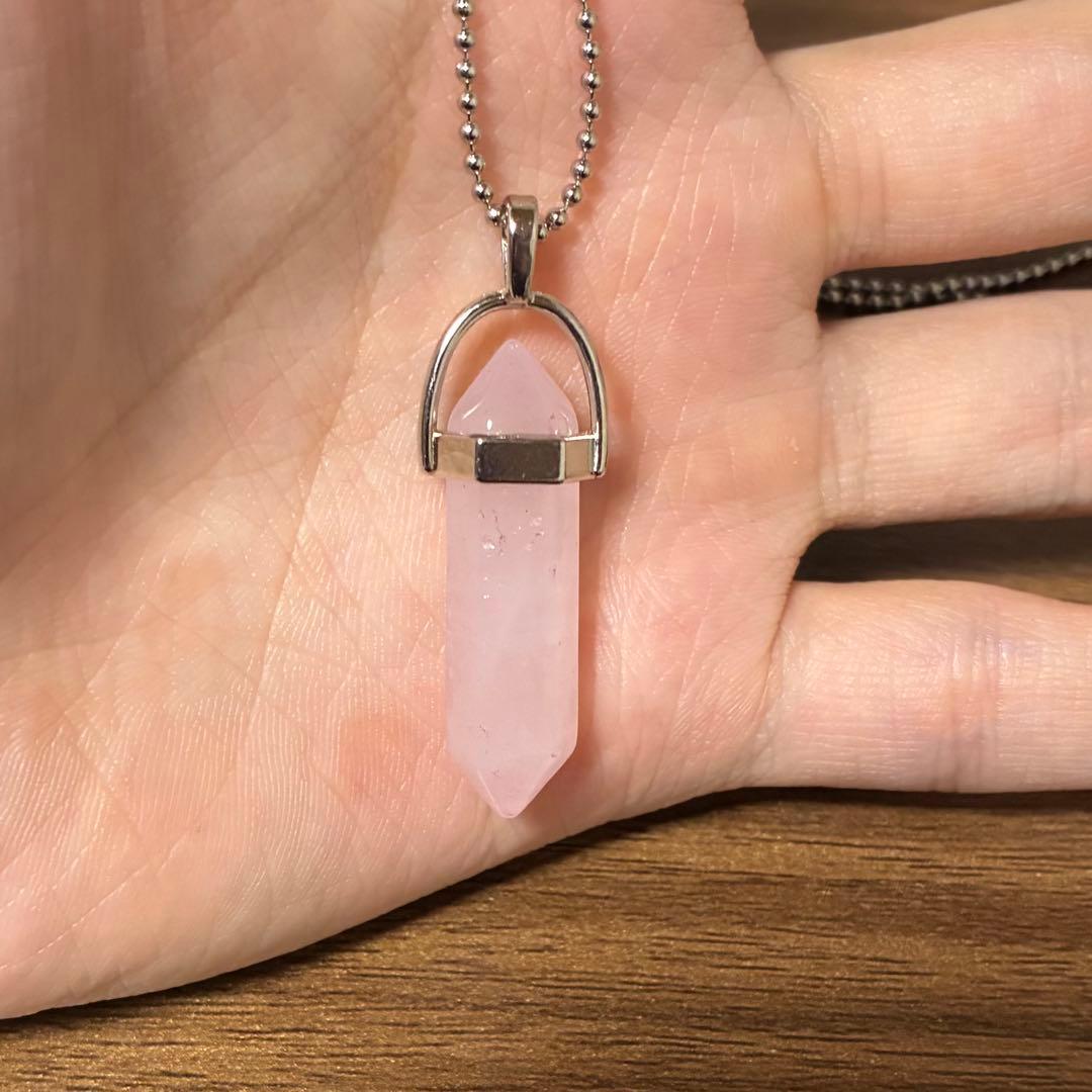 【ローズクォーツのペンデュラム】大和霊力入り！