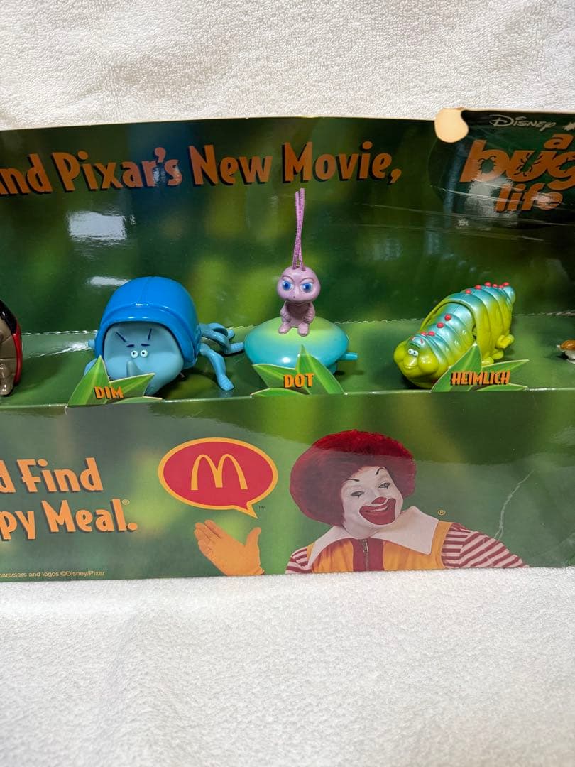 マクドナルド ディズニー バグズライフ 店舗用ディスプレイ コンプリート