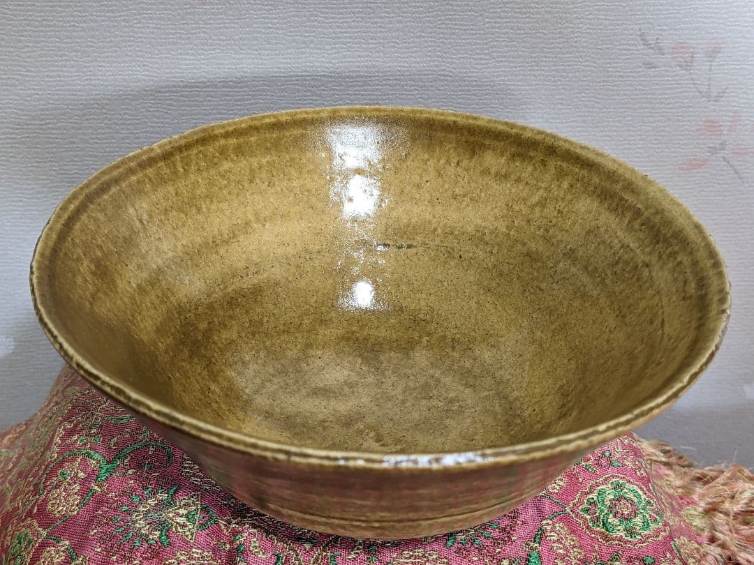 ⭐黄瀬戸 抹茶盌 年代物 茶道具 瀬戸焼 コレクション 骨董品 アンティーク