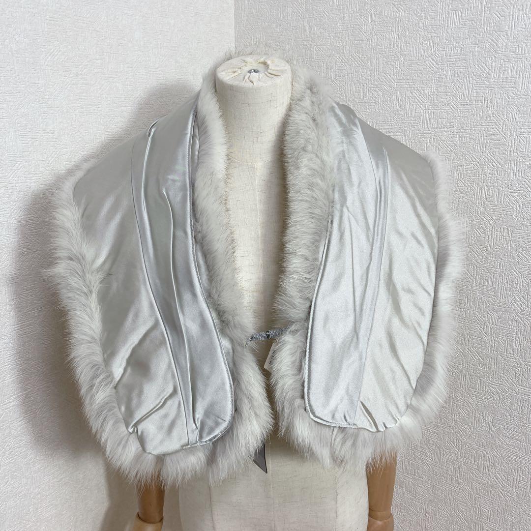 新品未使用　サガフォックス　金サガ　ロイヤル　ショール　マフラー　成人式　振袖