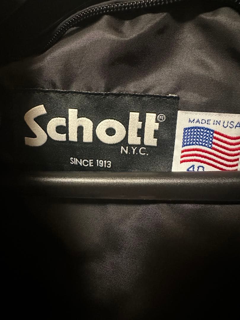 schott 641 40size ステアハイド　シングルライダース