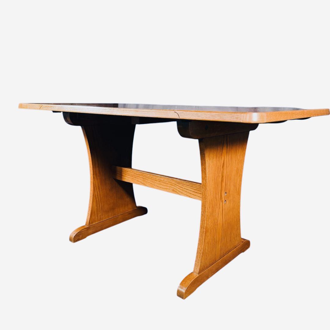 HR657 【木目が美しい】三越ブルージュ　現カントリーハウス　拡張テーブル