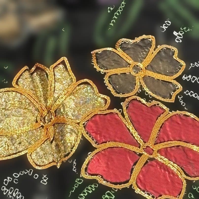 ちゃるる　総絞り　本振袖　金駒刺繍　友禅入り　花柄　黒色系　正絹　K505