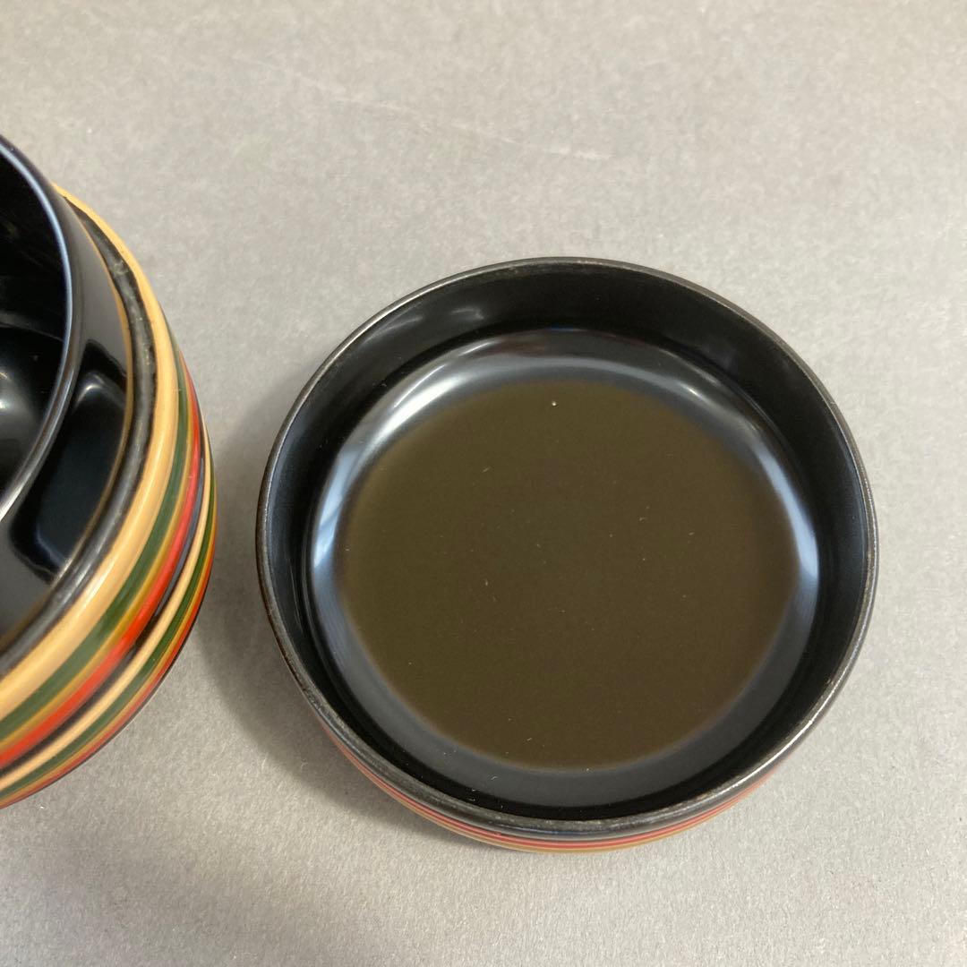 茶道具　独楽塗　棗　黒切合口　中次　S109N