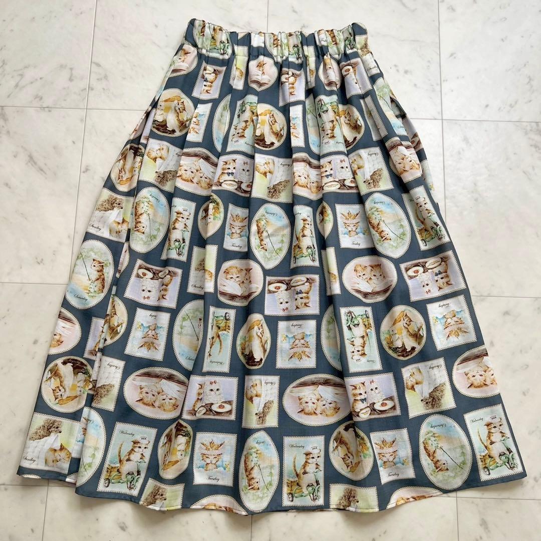 Franche lippee フランシュリッペ Diary スカート 猫柄