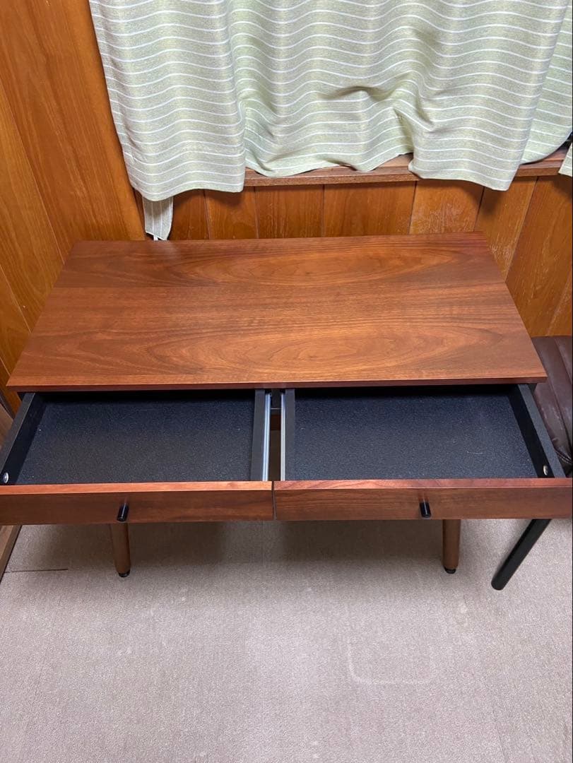 ニトリ デスク N エリン 90 ミドルブラウン