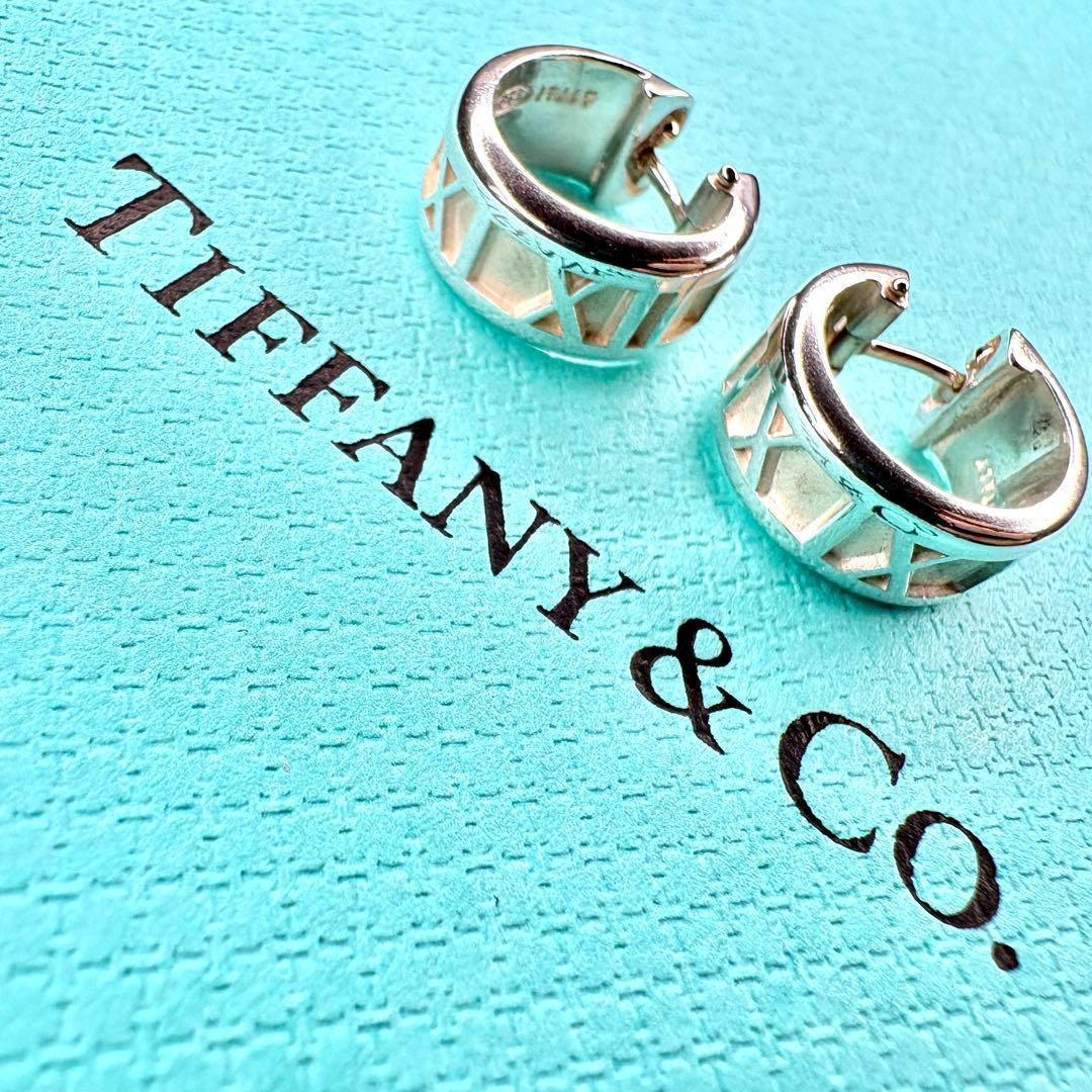 【美品】ティファニー Tiffany アトラス ピアス 両耳SV925