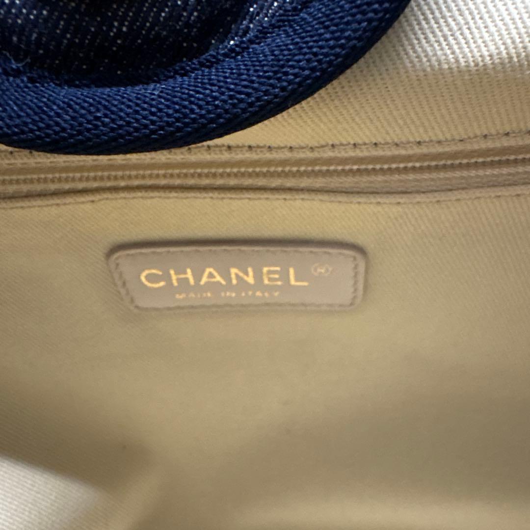 CHANEL ショルダーバッグ ネイビー デニム