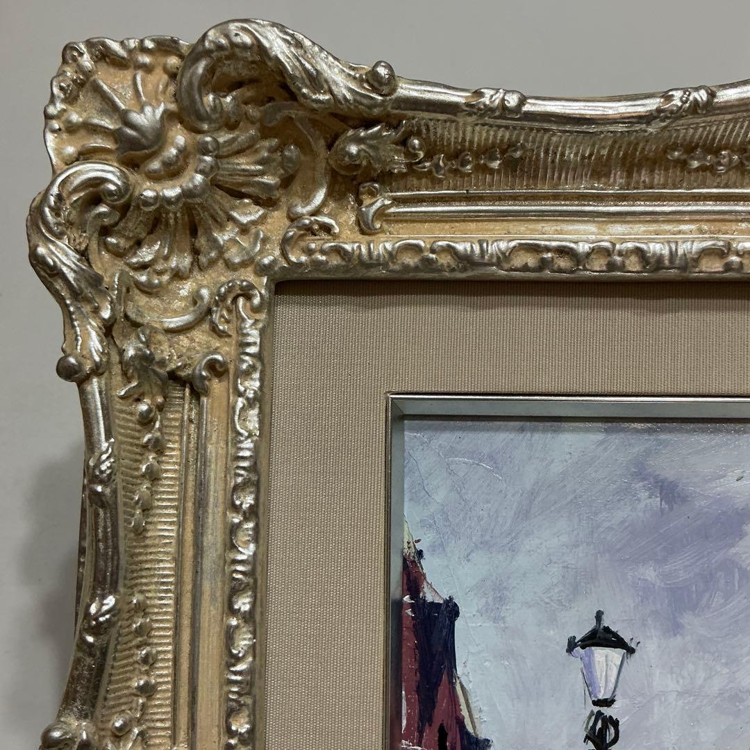 絵画・額縁・油絵・麻倉雄一郎・雨上がりのホールン・ボールドキャンバス(色紙)