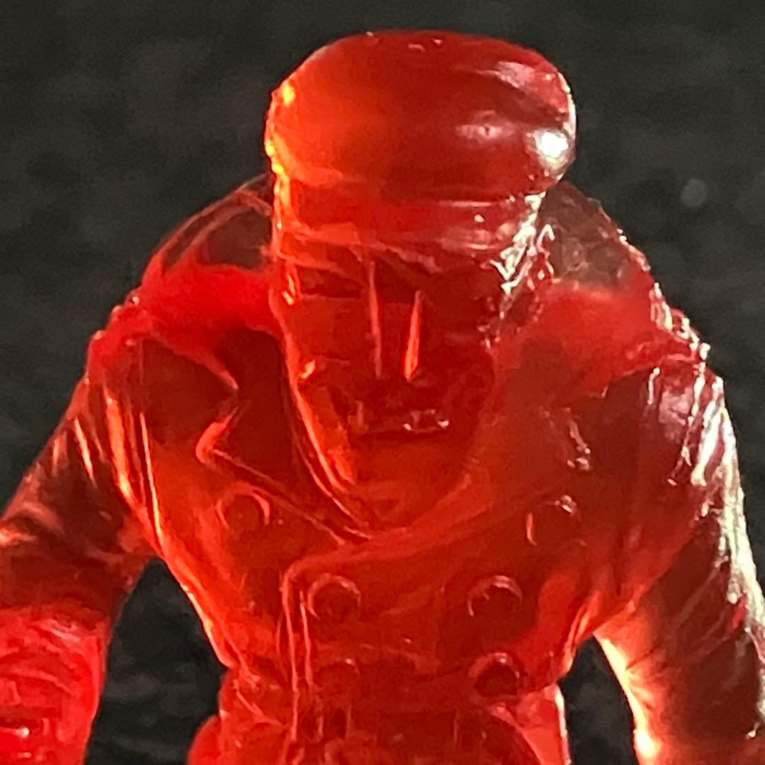 老サンシャイン クリアレッド 海外版キン消し 2002 キン肉マンⅡ世