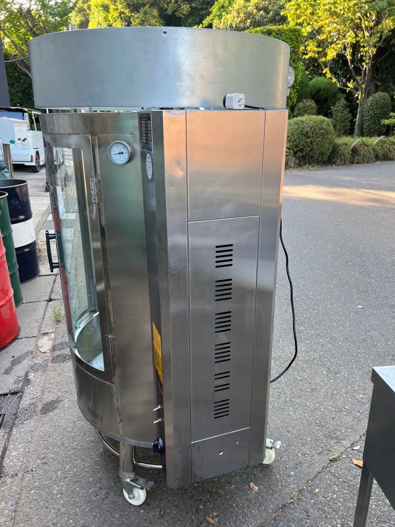 ガス、木炭両用回転烤禽炉（烤鸭炉）