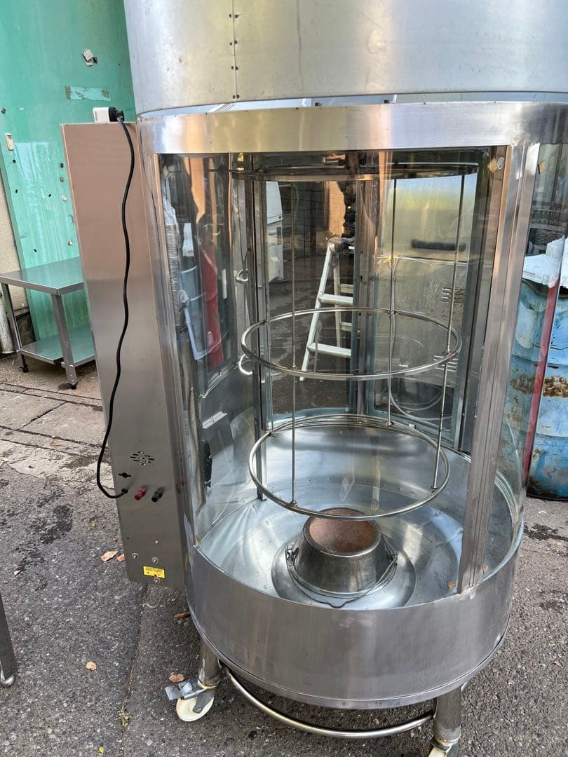 ガス、木炭両用回転烤禽炉（烤鸭炉）