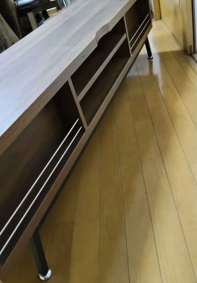 テレビボード150cm　50vサイズまで対応　ブラウン　テレビ台