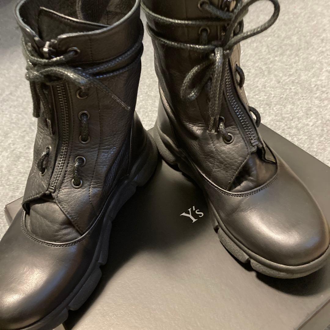 Y’s レザーミリタリーブーツ 23cm