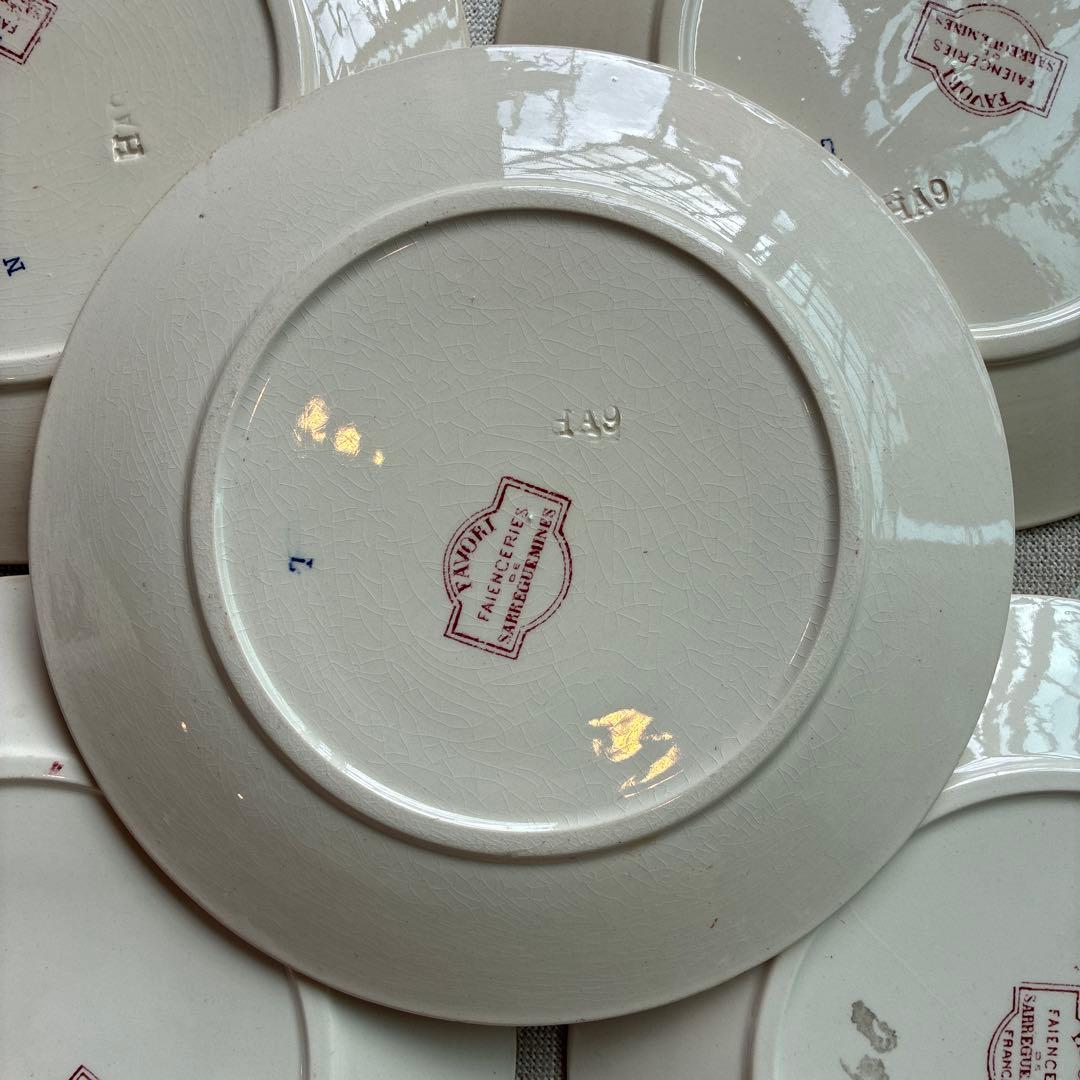 希少　サルグミンヌ ファボリ　ディナープレート フランスアンティーク食器