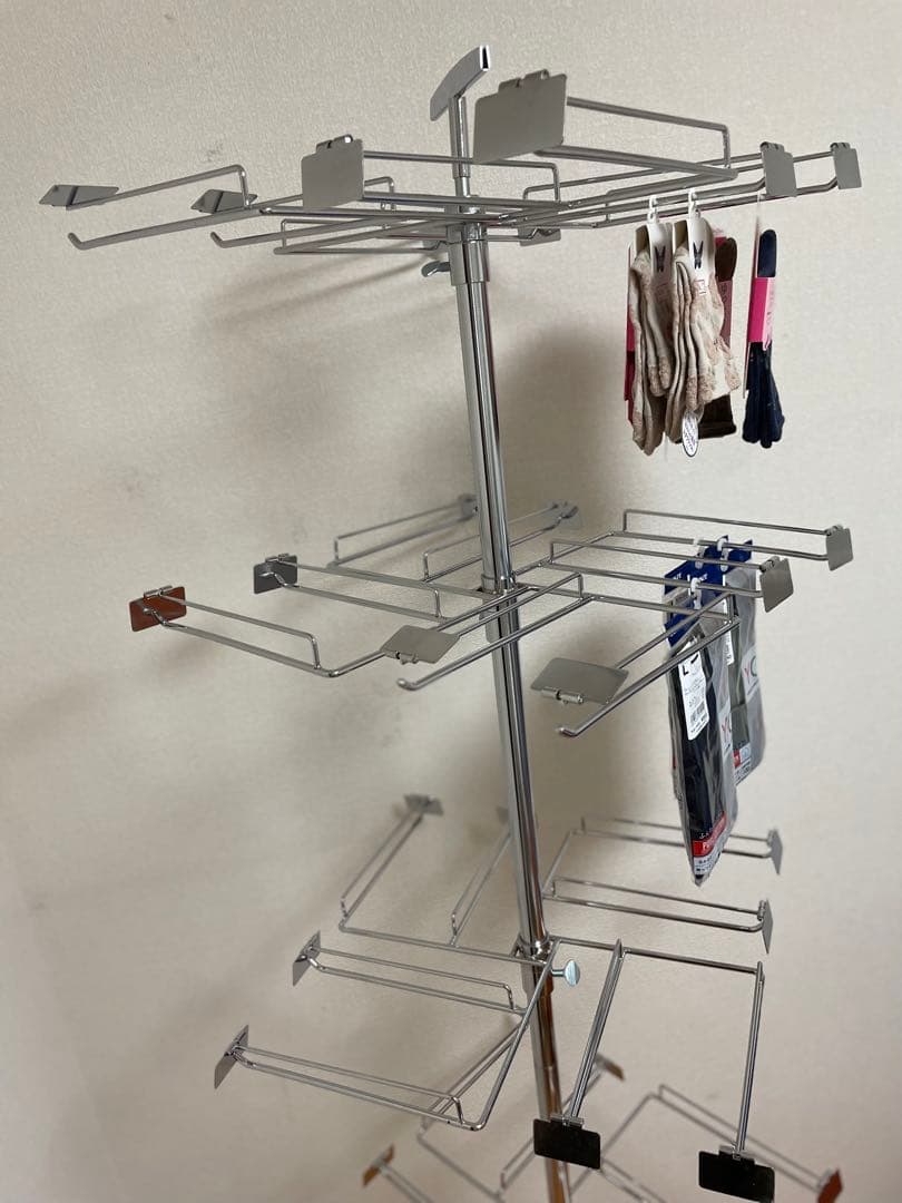 値下げ　新品　4段回転小物掛け　店舗什器