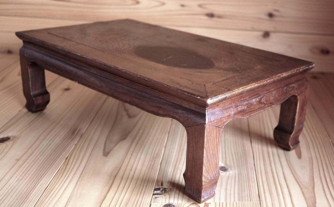 松の花台 盆栽台　煎茶道具　長方平卓　肥松指物 座卓 和のしつらえ